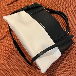 Coach Black and White Messenger Bag